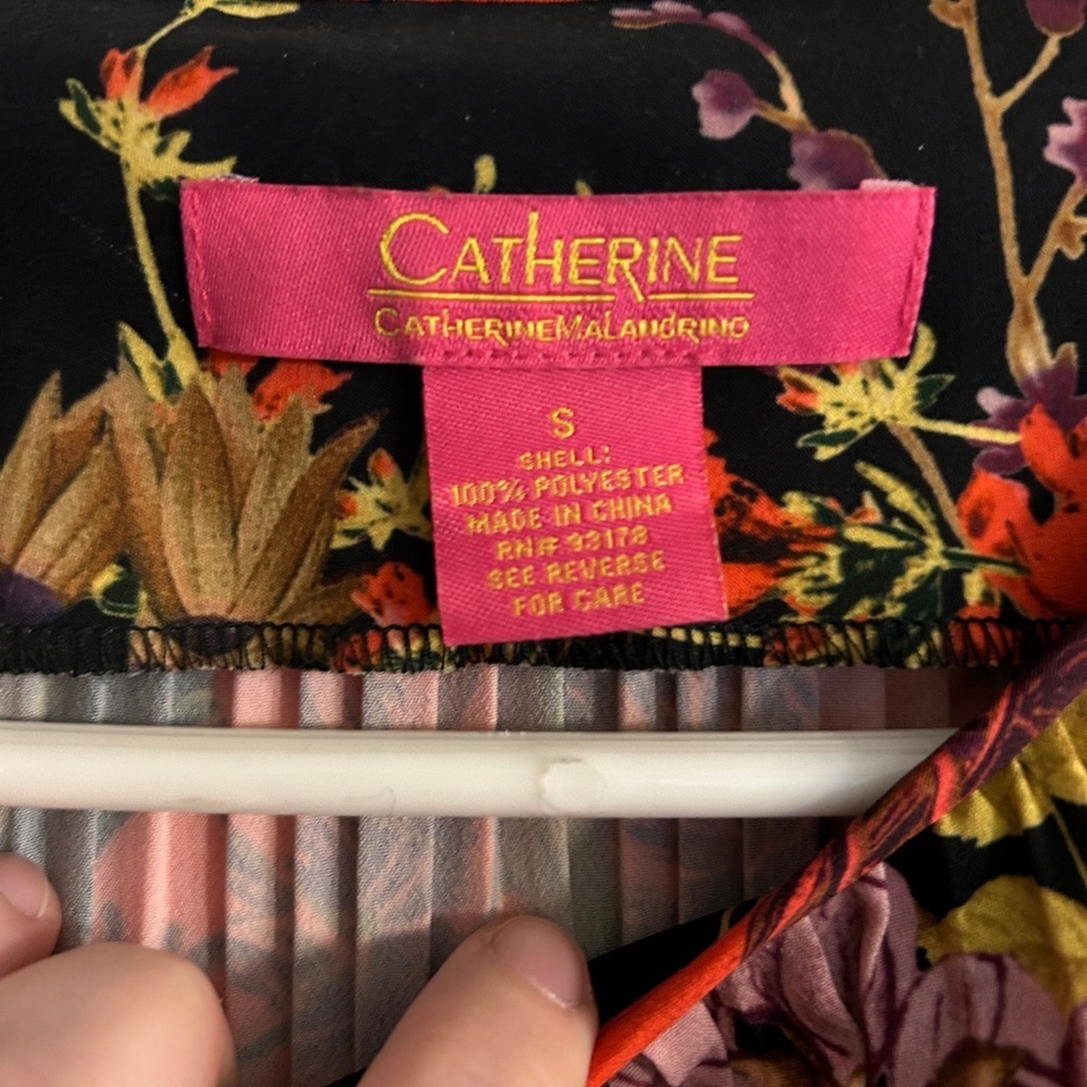 Catherine Malandrino Nordstrom Pleated Bubble Sleeve Cocktail Dress Women’s S - Picture 5 of 10